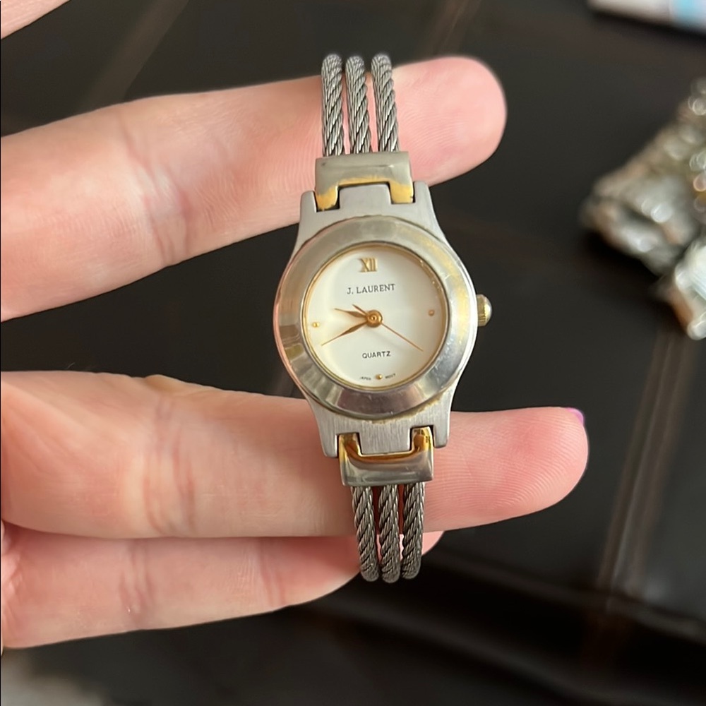Anne Klein Silver and Gold Dress Watch